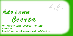 adrienn cserta business card